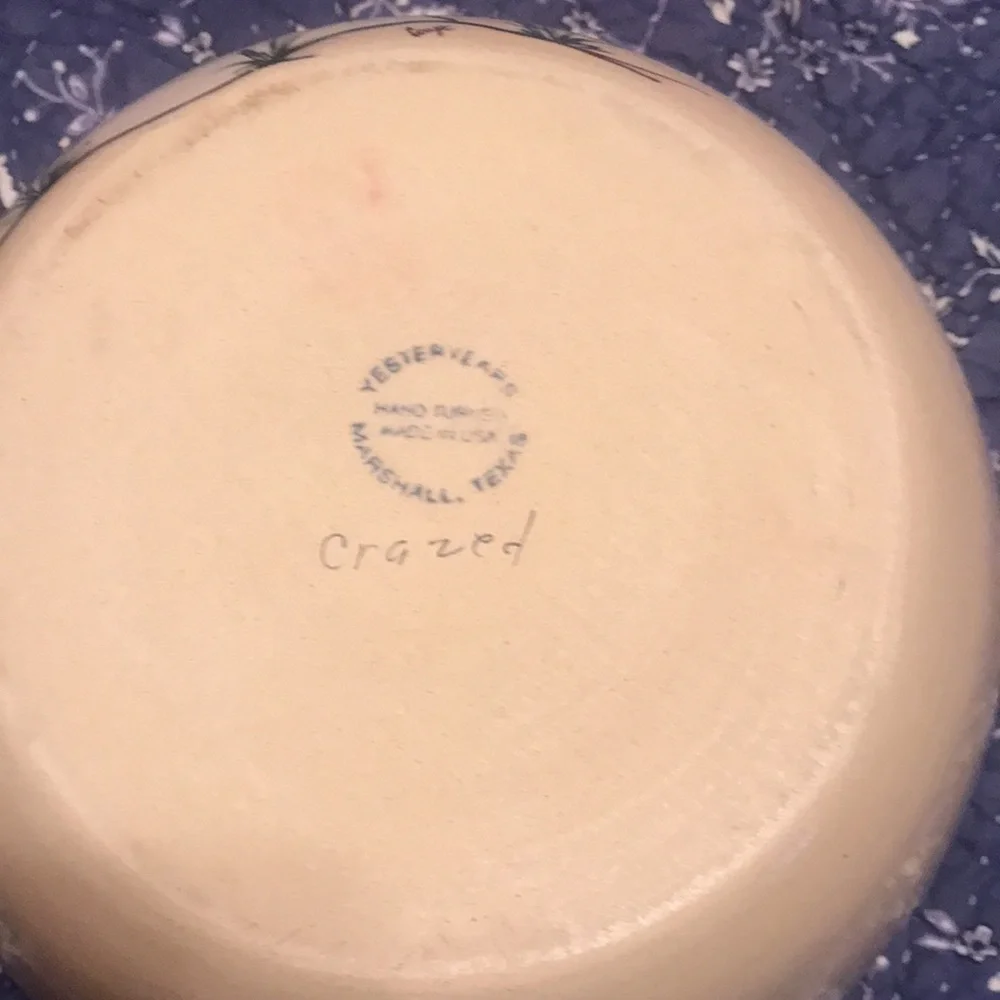 Marshall Pottery Bowl Snowman